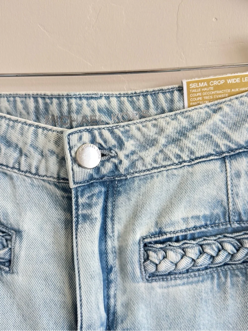Michael Kors Selma Crops Wide Leg High Rise Pants Size 6 NWT